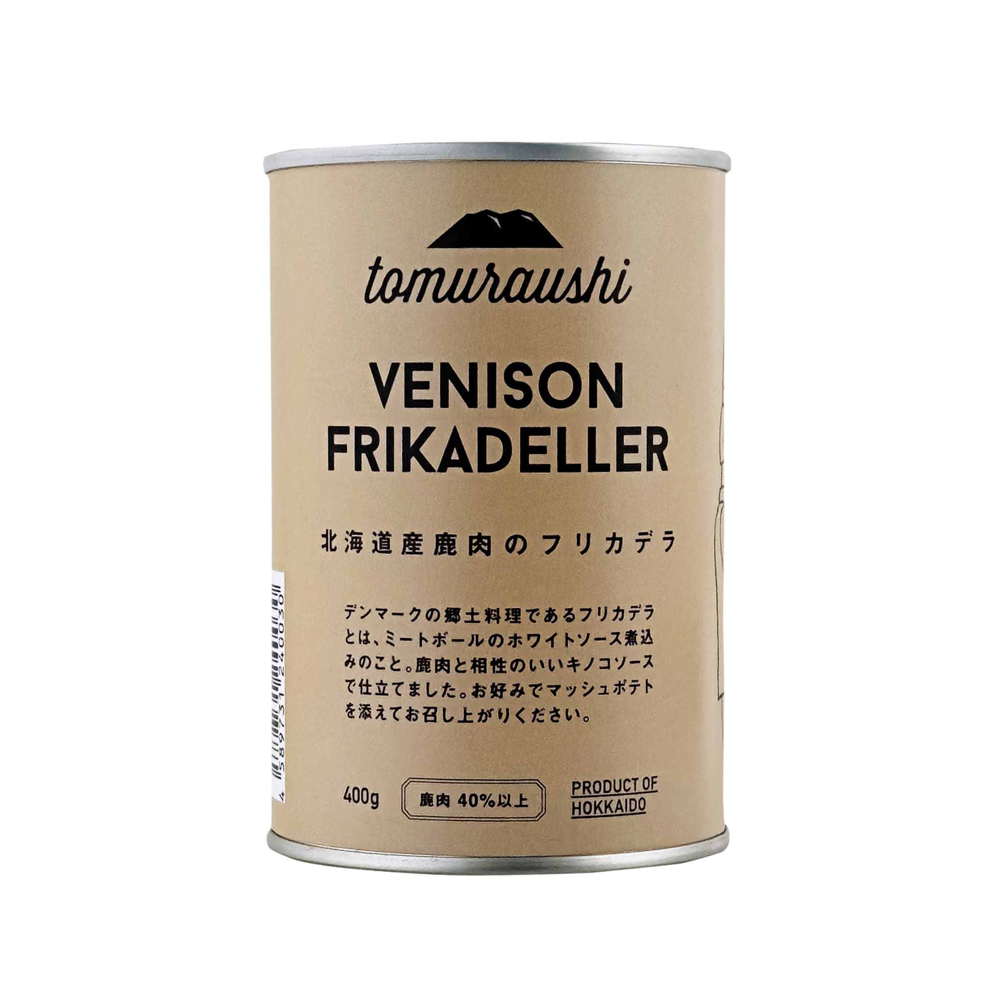 賞味期限2026年10月29日 北海道産鹿肉のフリカデラ 400g 缶入り