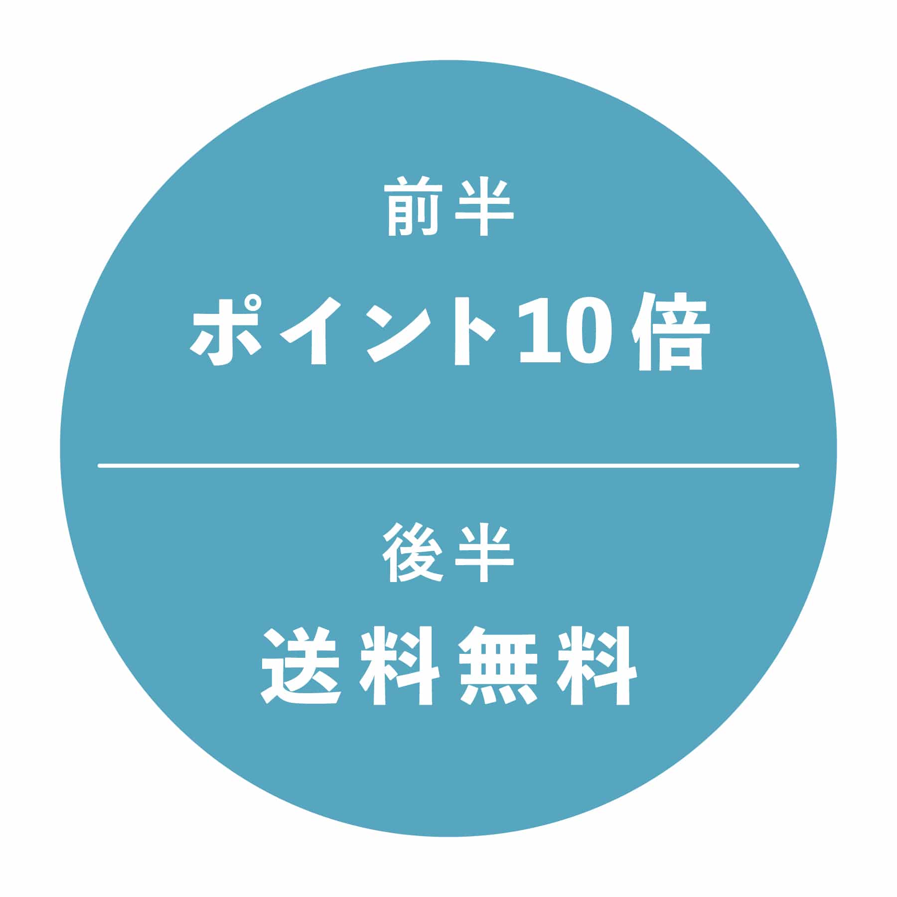 前半と後半のキャンペーンが書いてあるアイコン