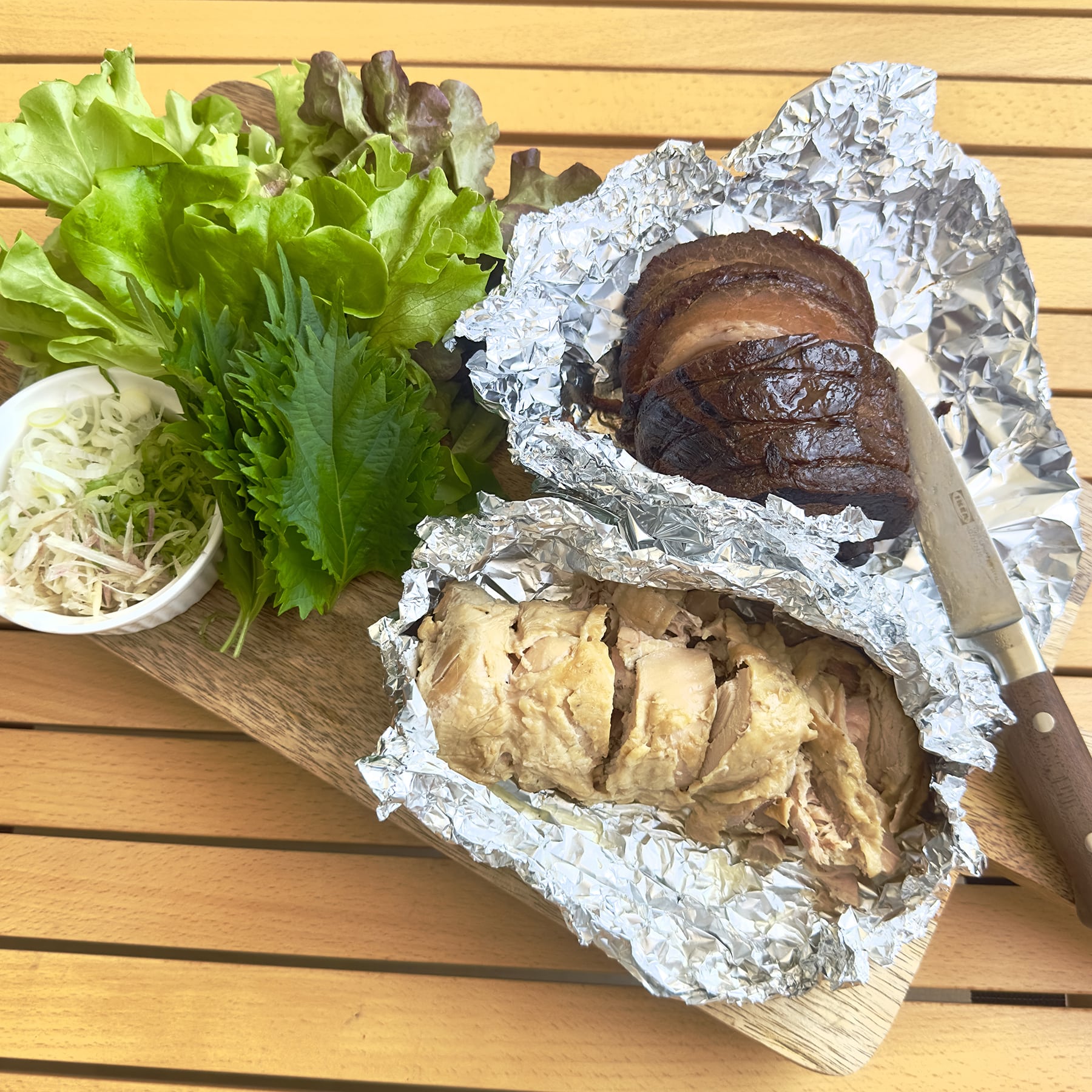 チャーシューのホイル焼き