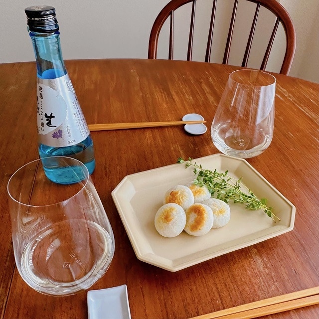 日本酒とステムレスグラス